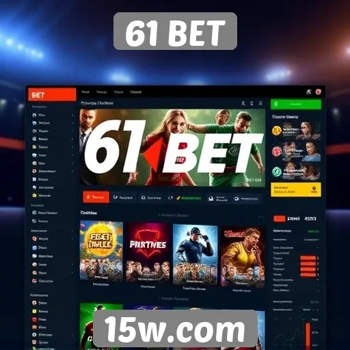 Interface do usuário do site 61 BET analisada